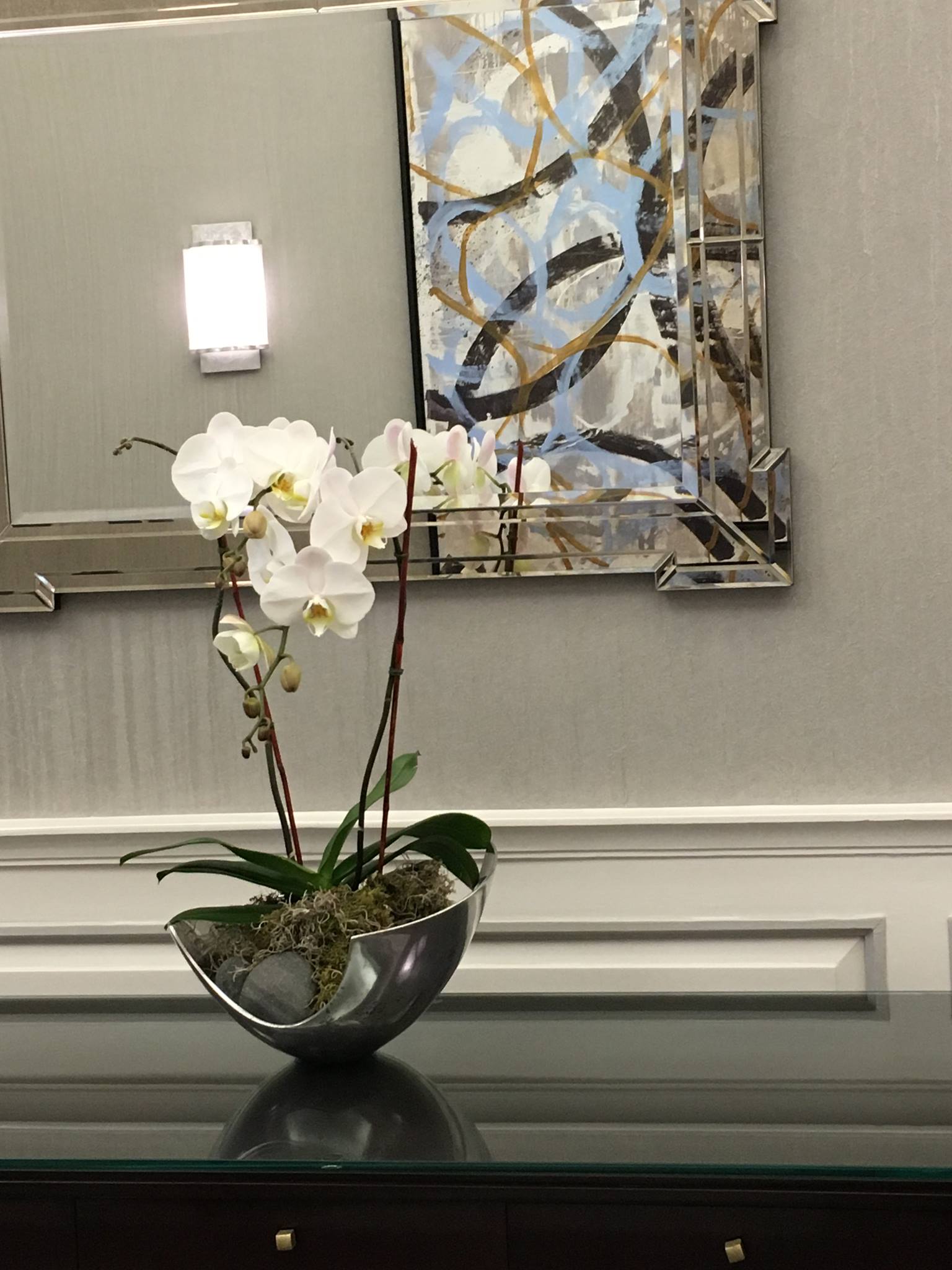 Orchid Display for Boston Corporate Lobby