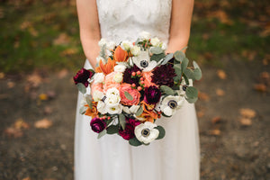 Winter Bridal Bouquet for Brie. Jason Corey Photography.