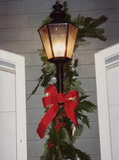 Streetlamp Decorated for Christmas