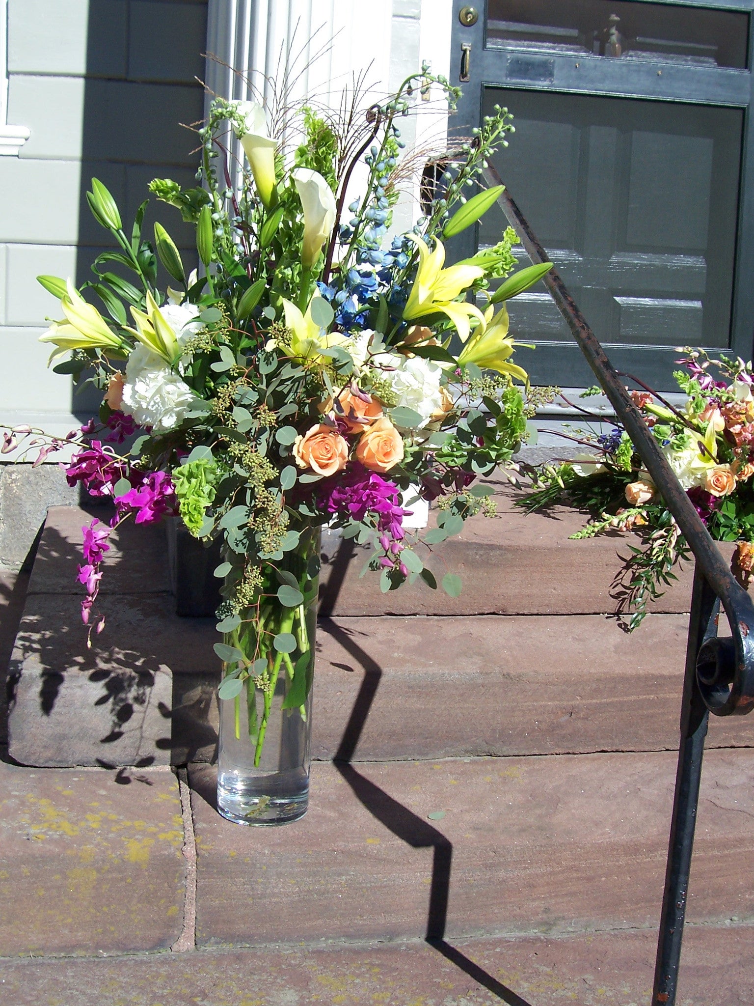 Flores Mantilla Sympathy Vase Arrangement